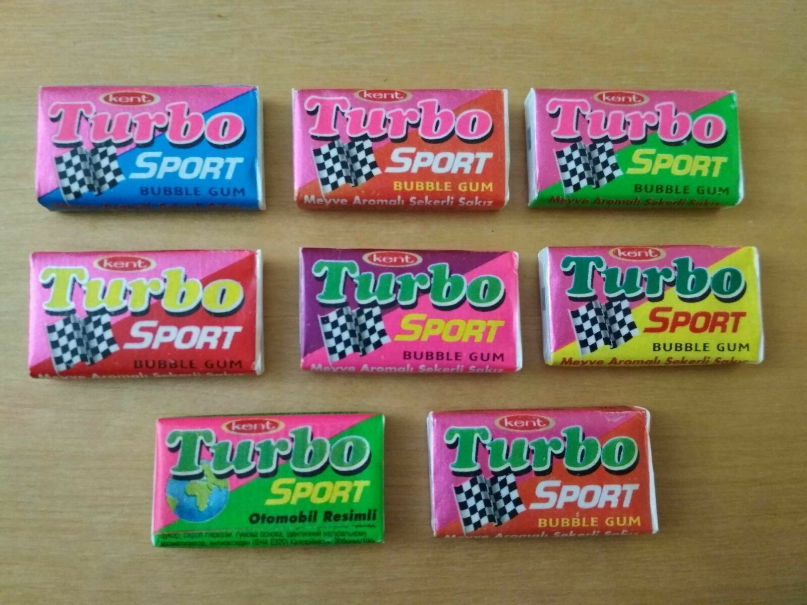 Turbo Sport Kent 2003 Turkey bubble gum, whole bubble gum set. Rare! Без бренда - фотография #2