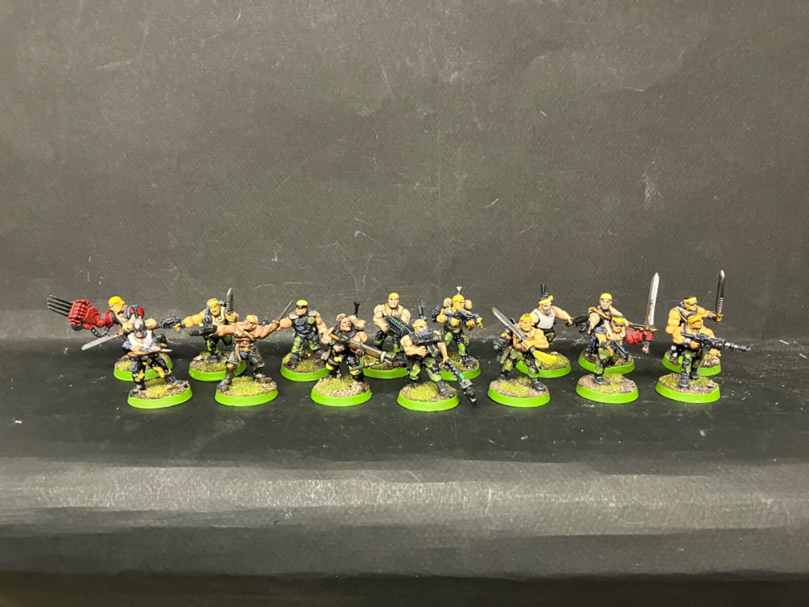 Warhammer 40k CATACHAN JUNGLE FIGHTERS squad Imperial Guard conversions painted Games Workshop