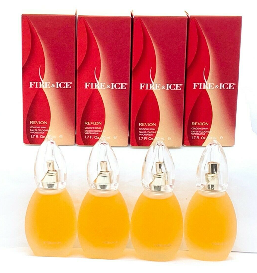 Lot Of 4 Pc - Fire and Ice by Revlon Perfume for Women 1.7 oz EDC Spray New  Revlon REVLON - фотография #2
