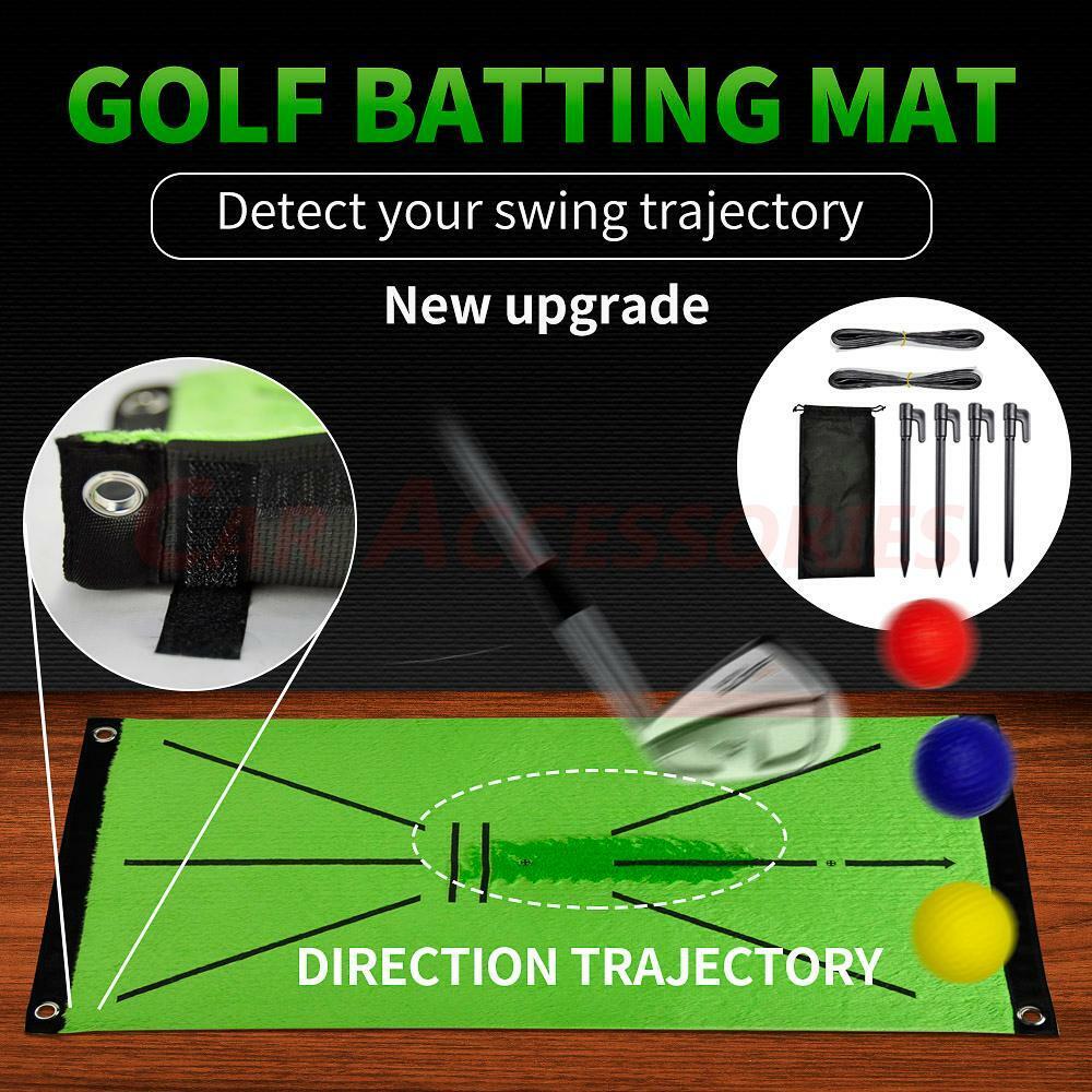 Velvet Golf Training Mat Swing Detection Practice Training Hitting Aid Game Pad Unbranded - фотография #6