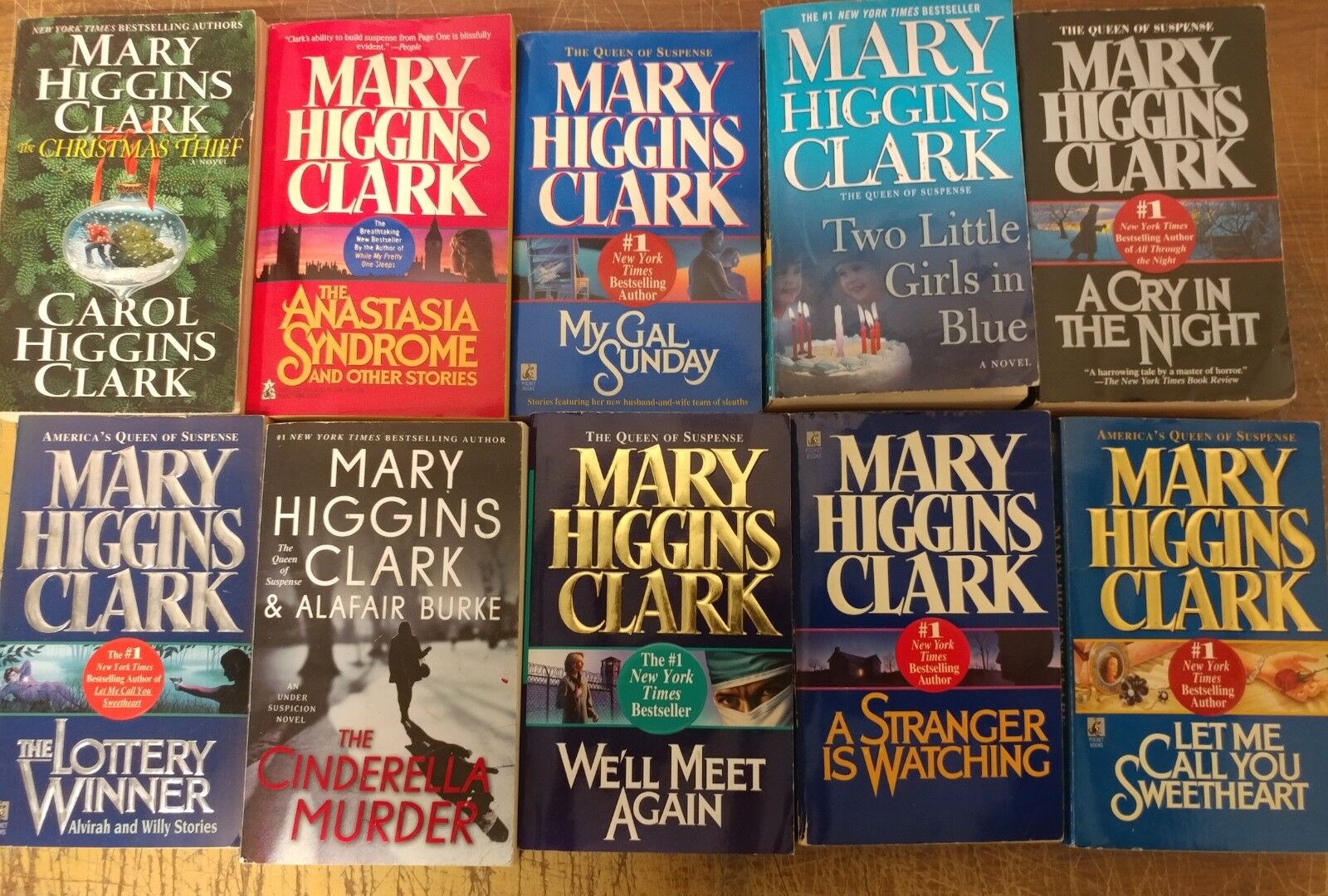 Lot of 10 Mary Higgins Clark Mystery Suspense Thriller Novel Books Paperback MIX Без бренда - фотография #4