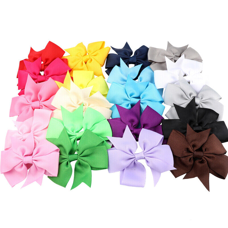 40 Pcs in Pairs 3.5" Boutique Hair Bows Alligator Clips For Girls Toddlers Kids Unbranded - фотография #7