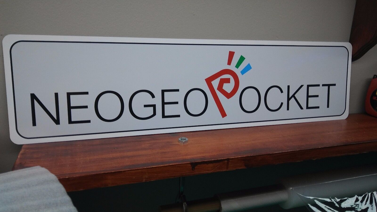 NEOGEO POCKET Logo Aluminum Sign  6" x 24" NEOGEO POCKET - фотография #2
