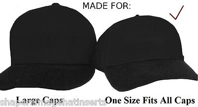 3Pk.WHITE-One Size Fits All Baseball Cap Crown Insert & Panel Hat Shaper Combo  Shapers Image® - фотография #3