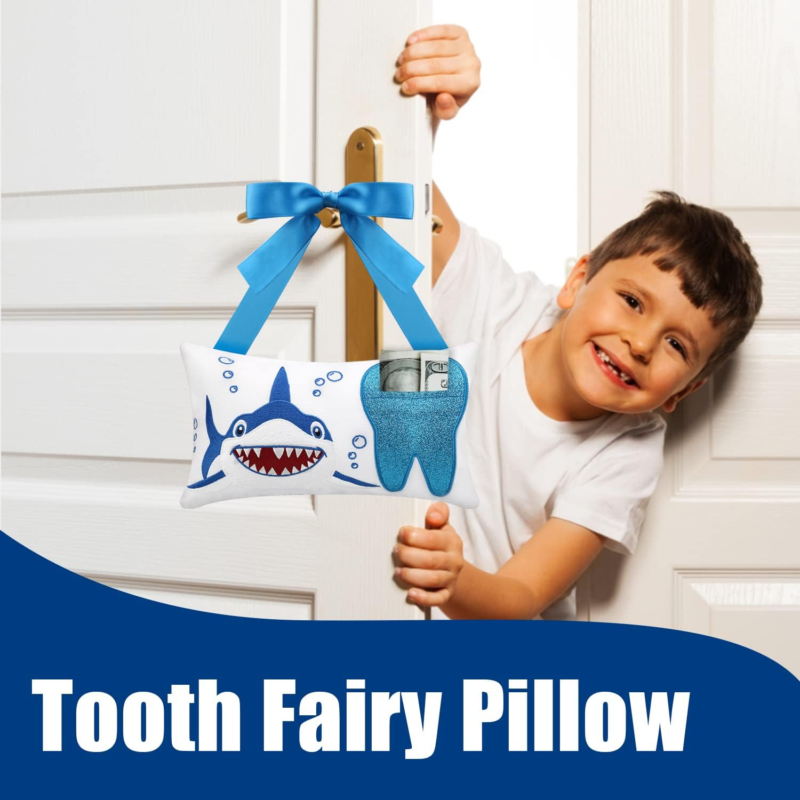 Tooth Fairy Pillow with Pocket for Girls and Boys Kids Tooth Pillow Toothfairy G Does not apply - фотография #6