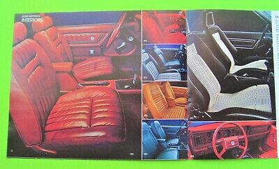 Lot/4 1980 FORD MUSTANG BIG DLX COLOR BROCHURES Ea 20-pg COBRA Mustang Ghia XLNT Без бренда - фотография #5