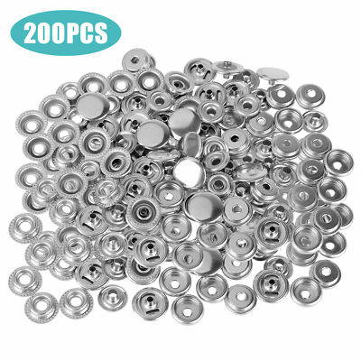 200X Snap Fastener Stainless Steel Boat Canvas Screw Press Stud Cover Button Kit EEEKit Does Not Apply - фотография #9