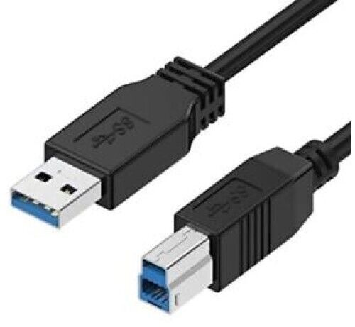 Lot(5) Genuine HP 917468 SS USB 3.0 Cable A-Male to B-Male 6ft Black HP 917468-0021905, 917468-0021826 - фотография #4