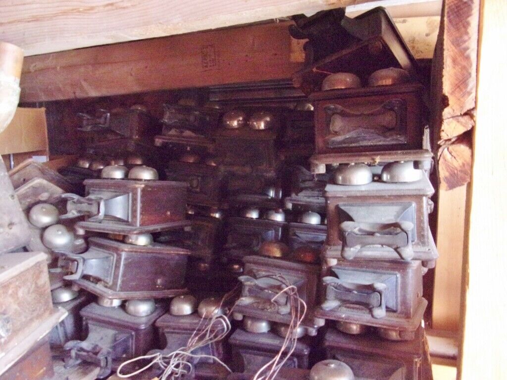 One Thousand Four Hundred or "1400" Old Oak Crank Wall Phones with Generator  Unknown - фотография #5