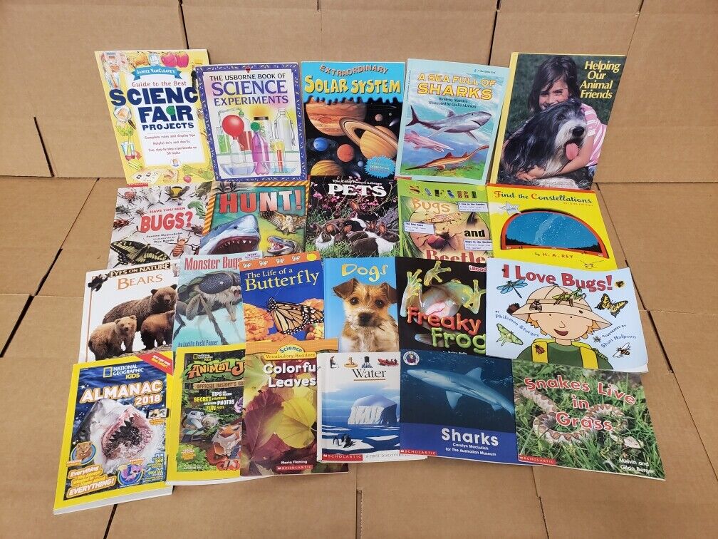 Lot of 10 Science Nature Experiment Animal Educational Learn Kid Child Books MIX Без бренда - фотография #4
