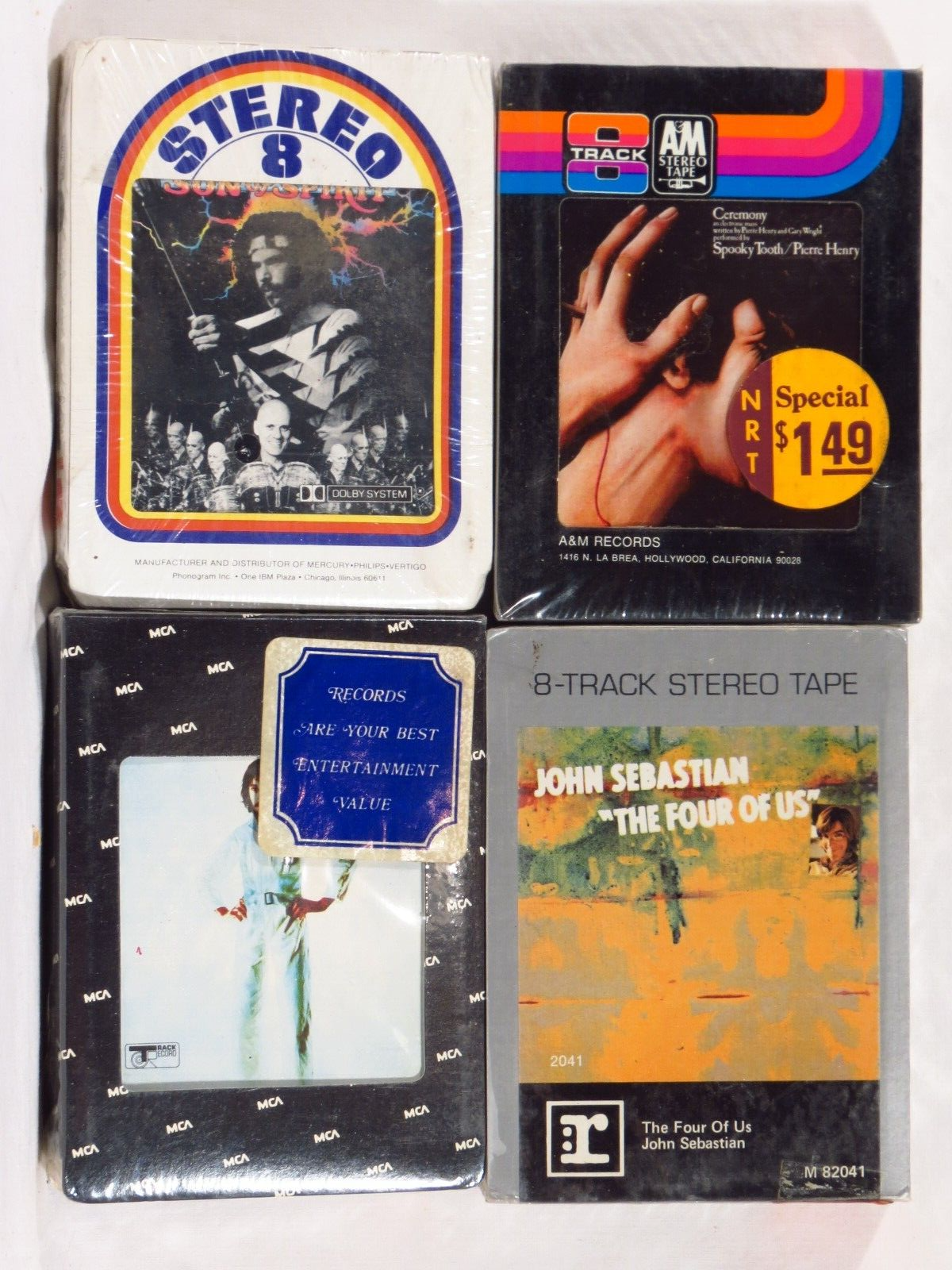 LOT (#2) of 20 US 8-Track tapes STILL SEALED - Rock, Soul, Folk, Jazz Без бренда - фотография #9