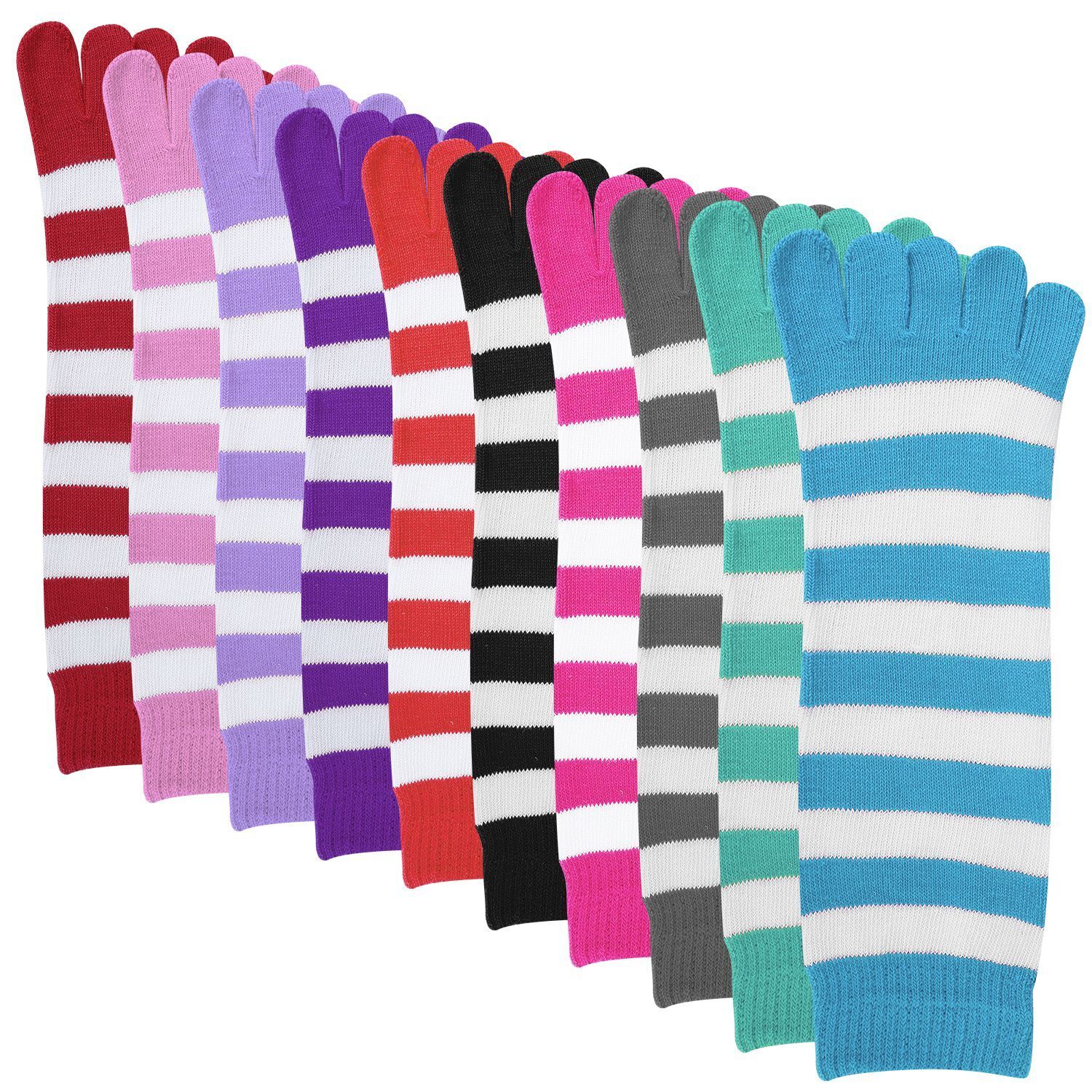 6 Pairs 5-Toes Warm Toe Socks Soft Breathable Ankle Athletic Fashion Socks Women N‘POLAR Does not apply - фотография #3