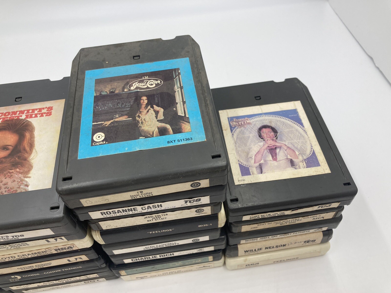 Lot of 8 Track Tape Cartridges Styx Kenny Rogers George Jones John Cougar 28 Qty Без бренда - фотография #11