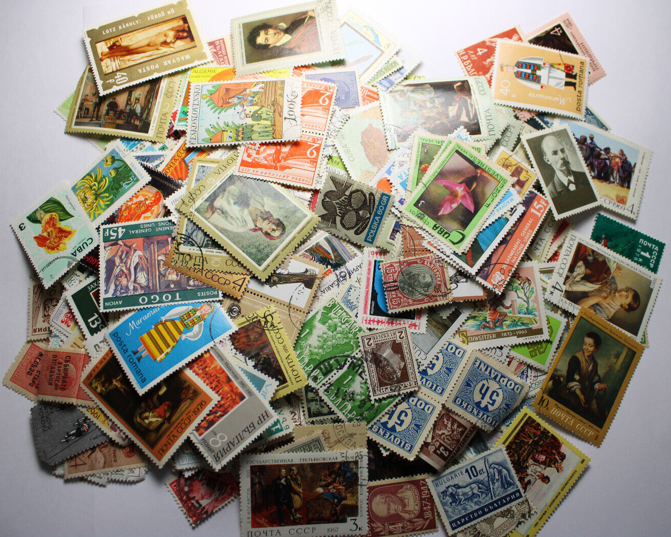 Lot of 5 original Europe, Russia, Vietnam/ world post stamps, stamped, free ship Без бренда - фотография #9