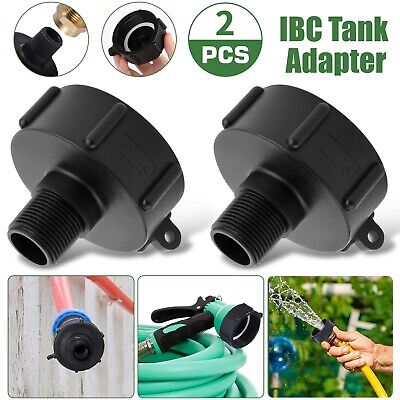 2x IBC Tote Water Tank Adapter 2" for Garden Hose Drain Plug Connector Easy Use RedTagTown Does Not Apply