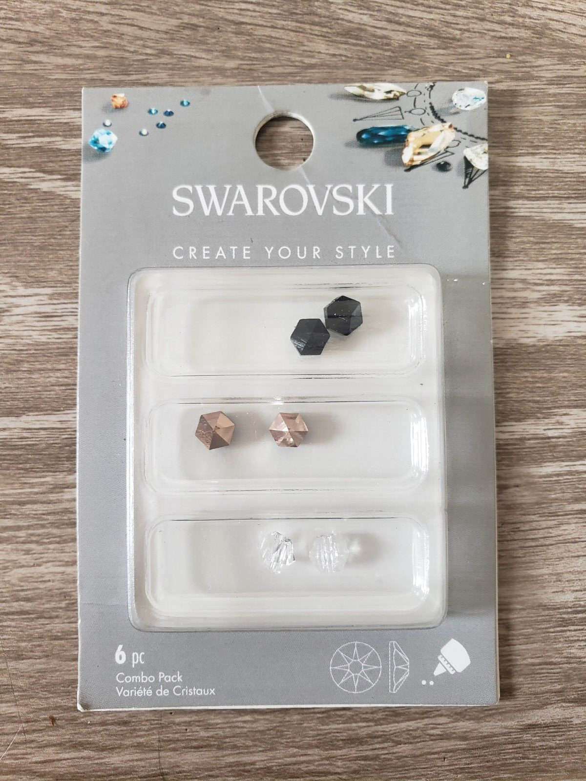 New Swarovski 6 Piece Combo Pack Beads Swarovski Crystal