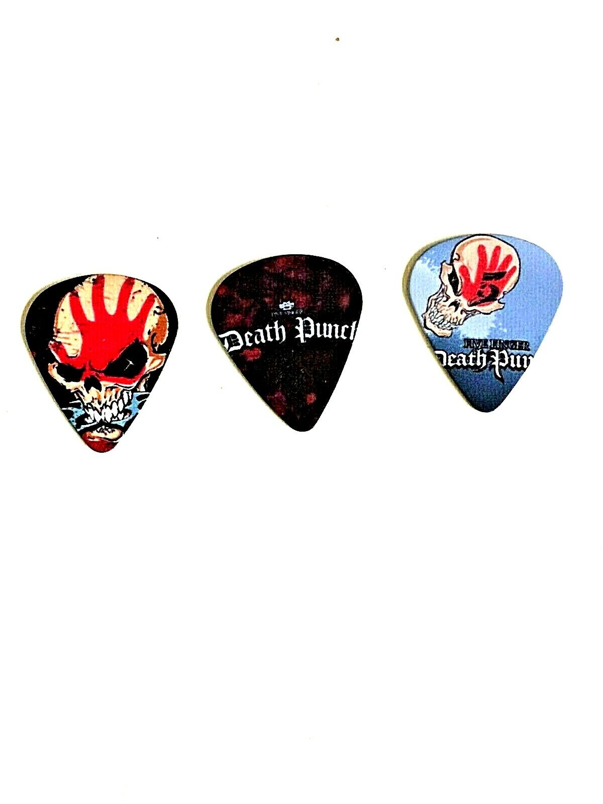 Five Finger Death Punch Set of 3 Guitar Pick NEW Image on both sides  Без бренда