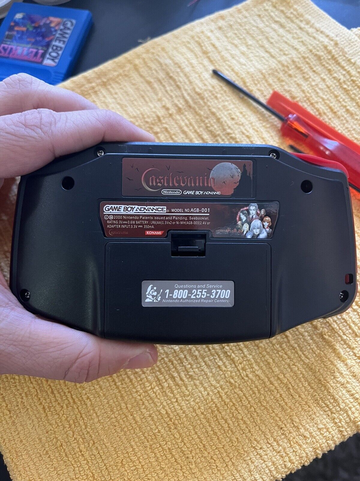 Castlevania Backlit IPS Nintendo Gameboy Advance Console GBA Cartridge V2 Nintendo gameboy advance - фотография #3