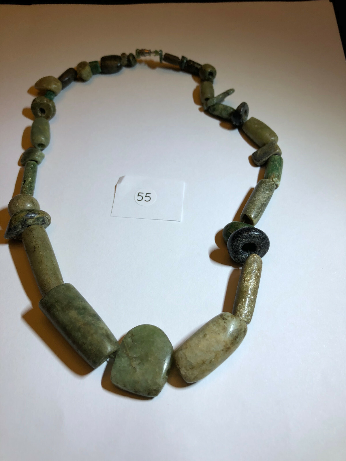 Pre Columbian Mayan AUTHENTIC JADE BEADS (34) Pieces Jade  fromTomb Shaft Find  Без бренда - фотография #7