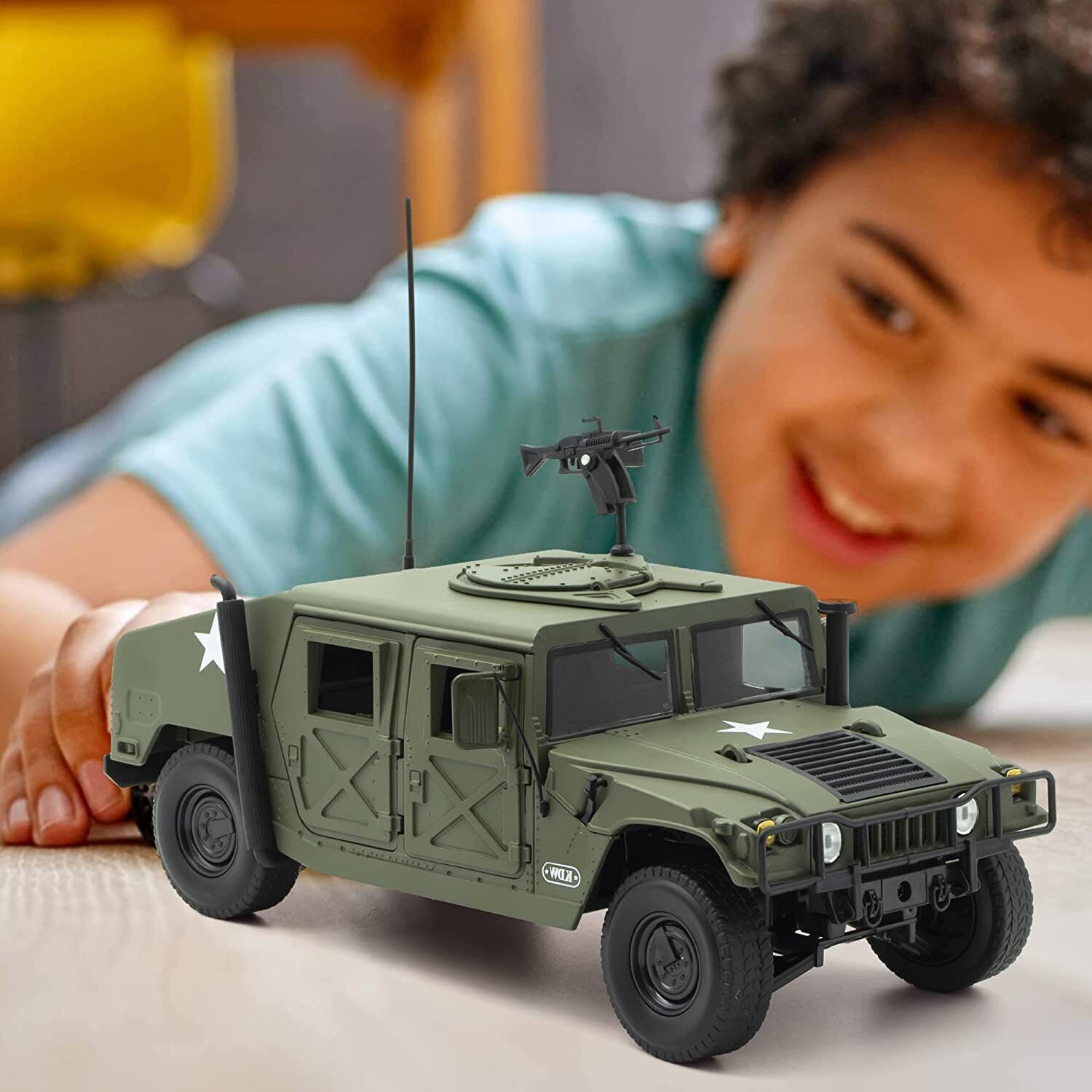 1:18 Hummer H1 Modified Armored Vehicle Alloy Car Model Diecasts Off-road Kids MOCAM Does Not Apply - фотография #2