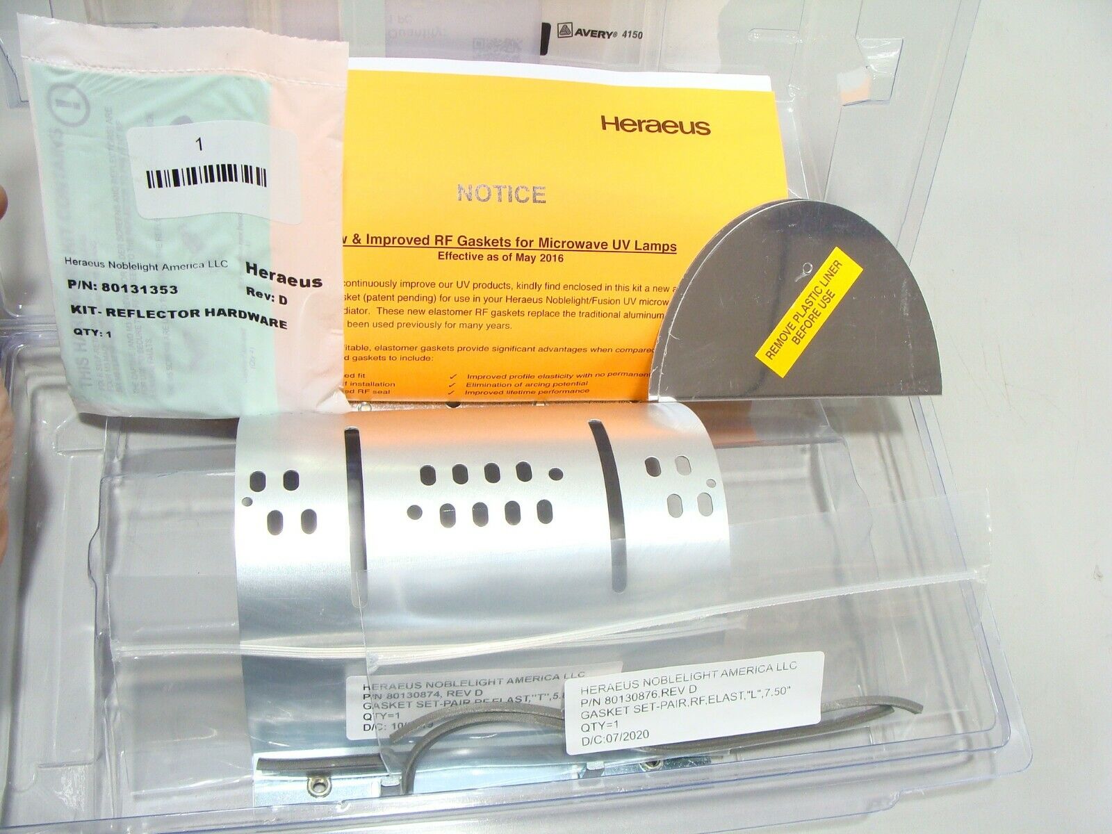 New Heraeus Noblelight Reflector Kit I300M F300S UV Lamp Irradiator 80132480 Heraeus 80132480 - фотография #4