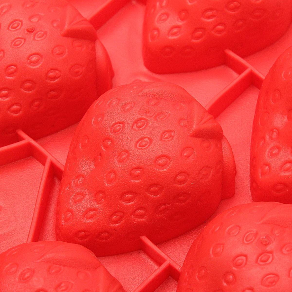 Set 3 Strawberry berry Mold silicone Ice cube Tray Chocolate Soap Candy Candle Unbranded Does Not Apply - фотография #8