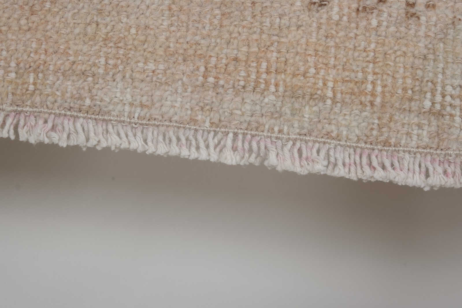 Traditional Faded Handwoven Oushak Wool Yastik Bath Mats - a Pair Handmade - фотография #8