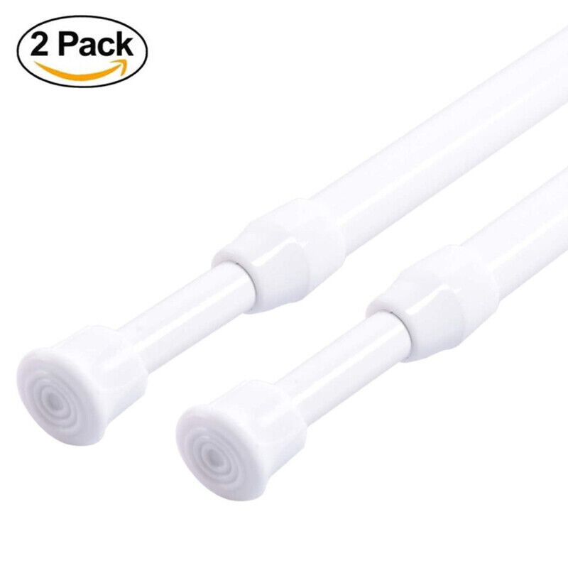 2PCS Shower Curtain Rod 23.6-44.3inch Never Rust Non-Slip Spring Tension Rod Unbranded does not apply