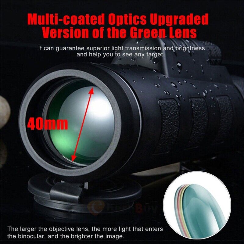 New Day Night Vision 40X60 HD Optical Monocular Hunting Camping Hiking Telescope MUCH Does not apply - фотография #5