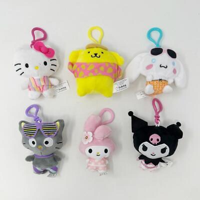 Hello Kitty + Friends Series 1 Plush Danglers : Complete Set of 6! NEW + Loose Без бренда