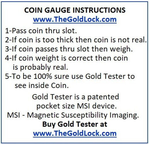 Britannia Great Britan Silver Coin/Bullion Tester - Protect Your Investment Now Gold Lock - фотография #3