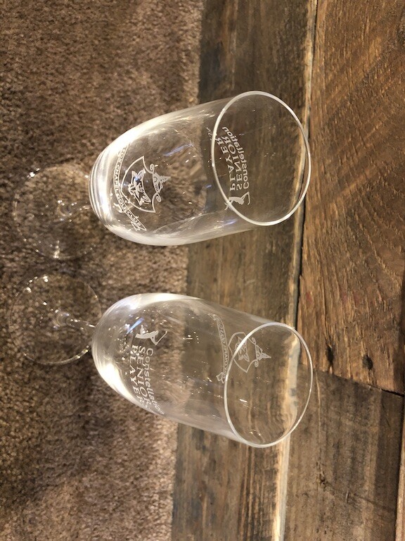 Senior Players Championship golf champagne flutes glasses set of two PGA Luigi Bormioli - фотография #3