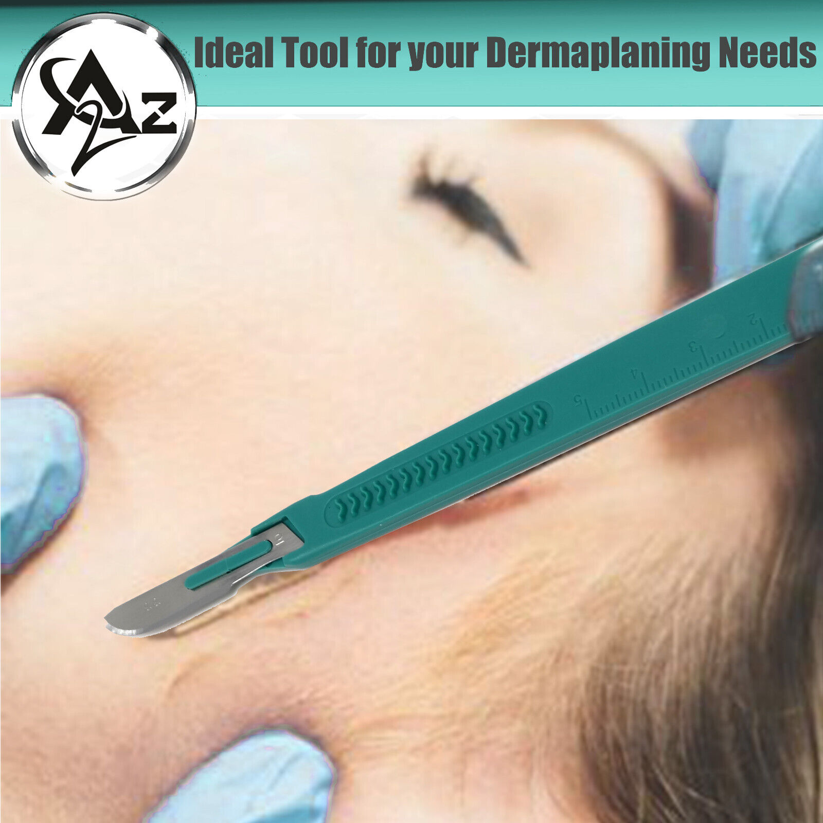 Best Dermaplaning Exfoliating Face Skin Care Kit - Disposable Scalpel #16,10,11  A2Z SCILAB Does Not Apply - фотография #8