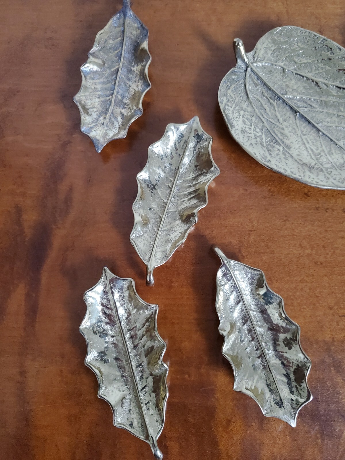 LOT of 13 Virginia Metalcrafters Leaves Trinket Dishes CW 3-27, 3-33 and 3-35 Без бренда - фотография #19