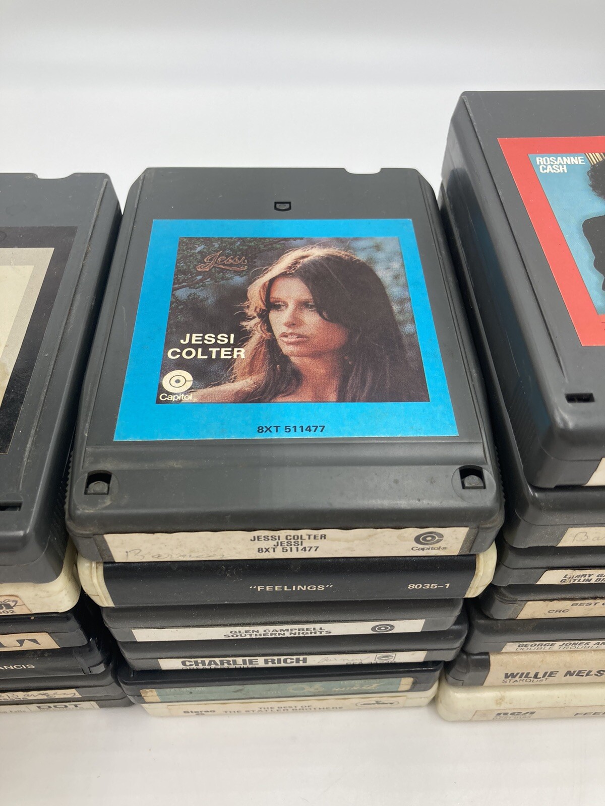 Lot of 8 Track Tape Cartridges Styx Kenny Rogers George Jones John Cougar 28 Qty Без бренда - фотография #10