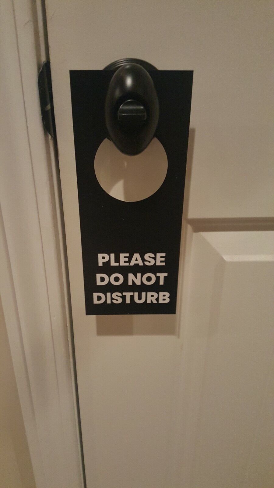 Do Not Disturb / Make up room Door Hanger Sign, Double sided 2 Pack WHITE/BLACK  Industry Standard - фотография #5