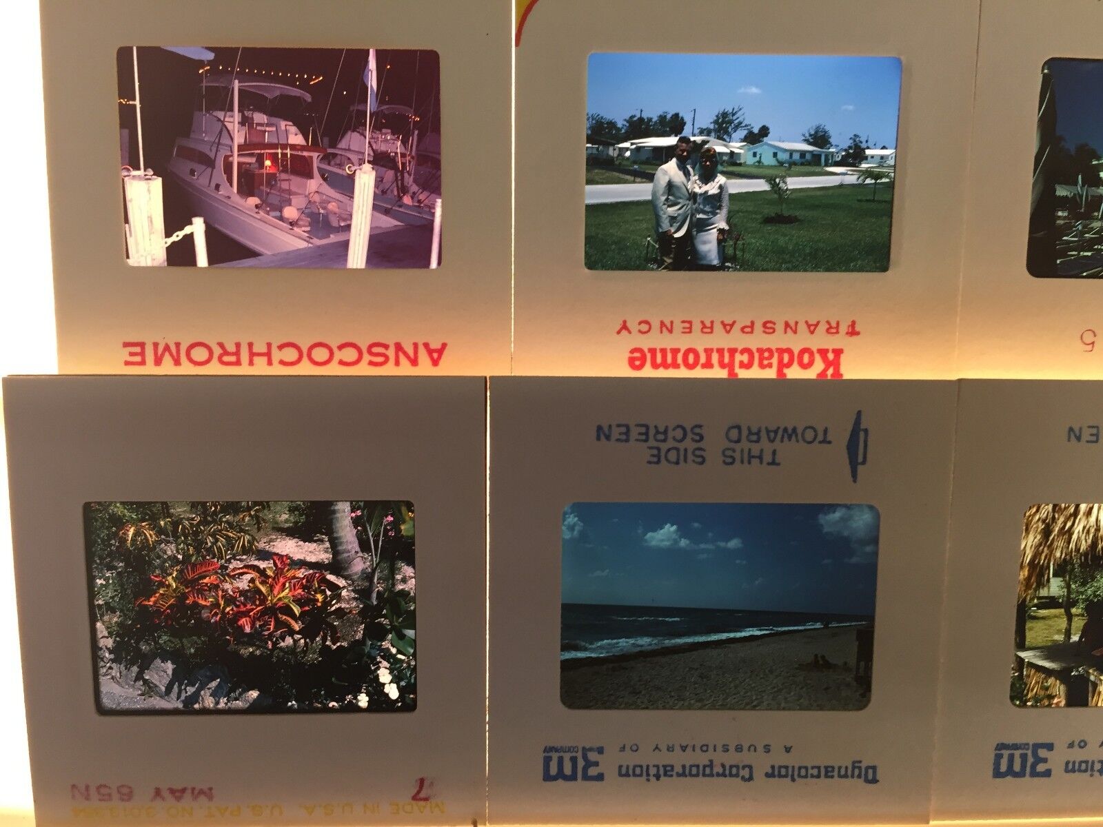 Vintage 1965 Miami Florida Honeymoon Souvenir Photo Slides Lot 15 PC Hotels Boat Без бренда - фотография #4