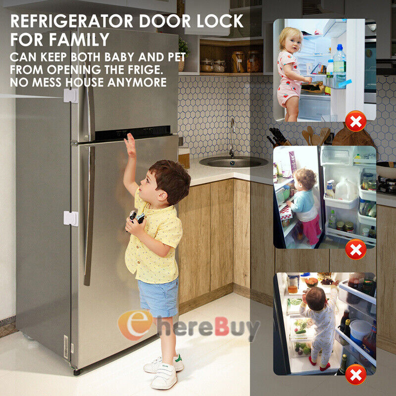 2Home Safety Refrigerator Fridge Freezer Door Lock Latch Catch for Toddler Child Unbranded Does Not Apply - фотография #4
