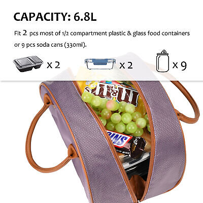 Insulated Large Lunch Bag Women Tote Cooler Picnic Travel Food Box Carry Bags Tirrinia Does not apply - фотография #4