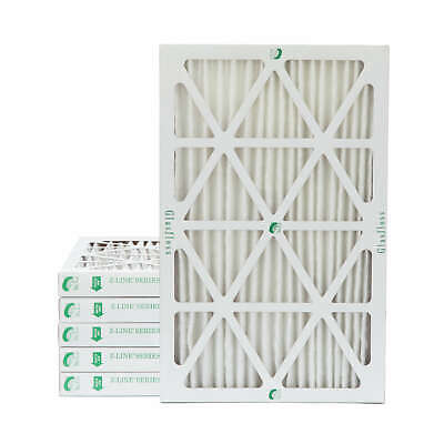 Glasfloss ZL 20x30x2 MERV 10 (FPR 7) Pleated Furnace Air Filters. 6 Pack Glasfloss Does Not Apply