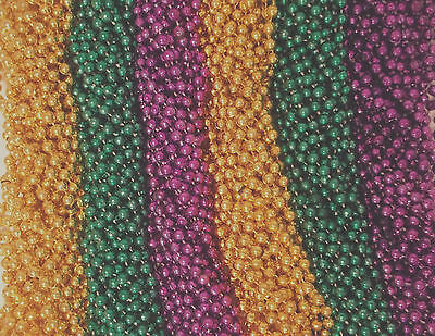 720 33" New Mardi Gras Assorted Colors Beads Case Lot Free Shipping Metallic Без бренда - фотография #2