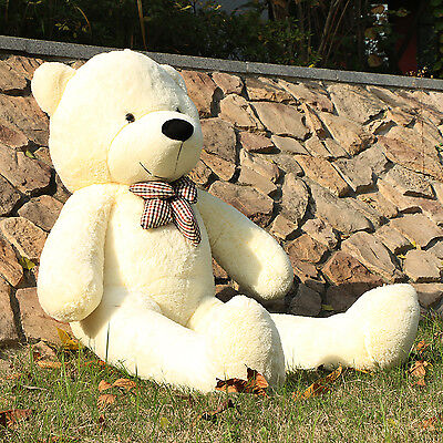 Joyfay 63in 160cm White Giant Teddy Bear Plush Toy Birthday Valentine Gift Joyfay JFTOY00068 - фотография #6