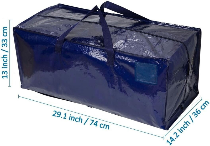 6 Pack Heavy Duty Extra Large Moving Bags W/Backpack Straps Strong Handles & Zip Does not apply - фотография #7