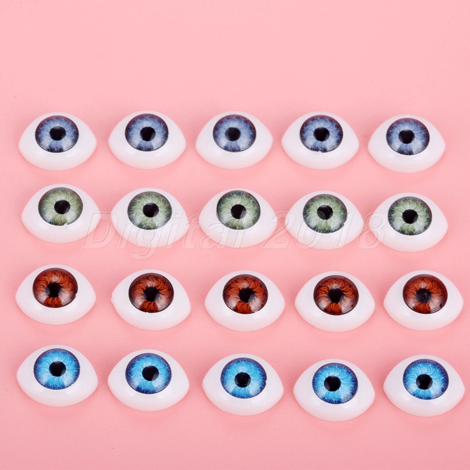 100Pcs 0.47"*0.63" Safety Doll Eyes Toys For Doll Making Eyes Doll Accessories Unbranded Does Not Apply - фотография #2