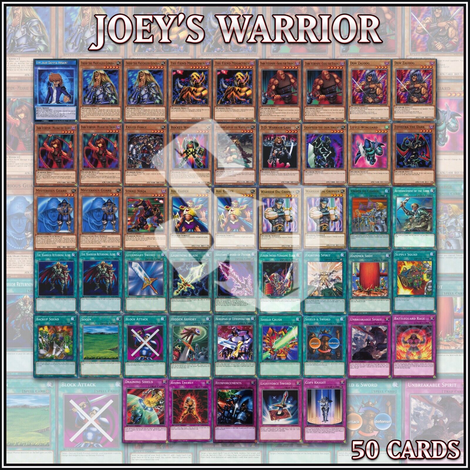 STARTER DECK JOEY'S WARRIOR 50 | Gearfried Iron Knight Megacyber YuGiOh Без бренда