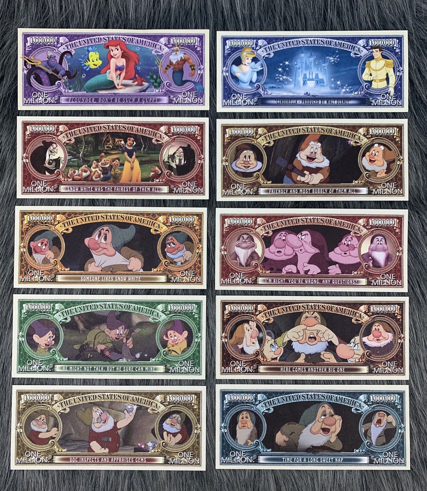 50+ Disney Parody Dollars Mickey & Minnie Mouse Peter Pan Moana Complete Set Lot Без бренда - фотография #5