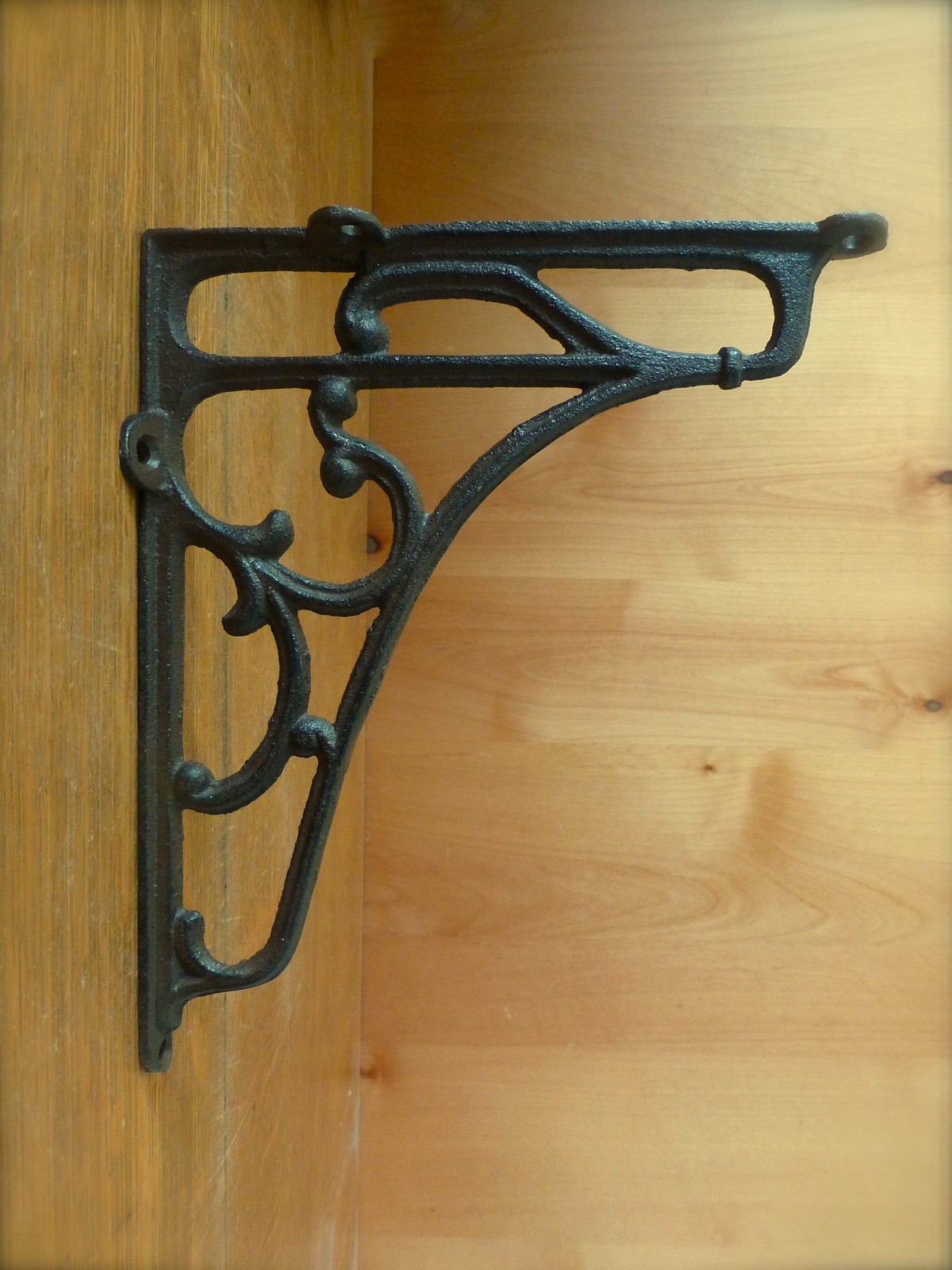 8 LARGE BROWN ANTIQUE-STYLE 8" SHELF BRACKETS CAST IRON rustic garden SCROLL Без бренда - фотография #4