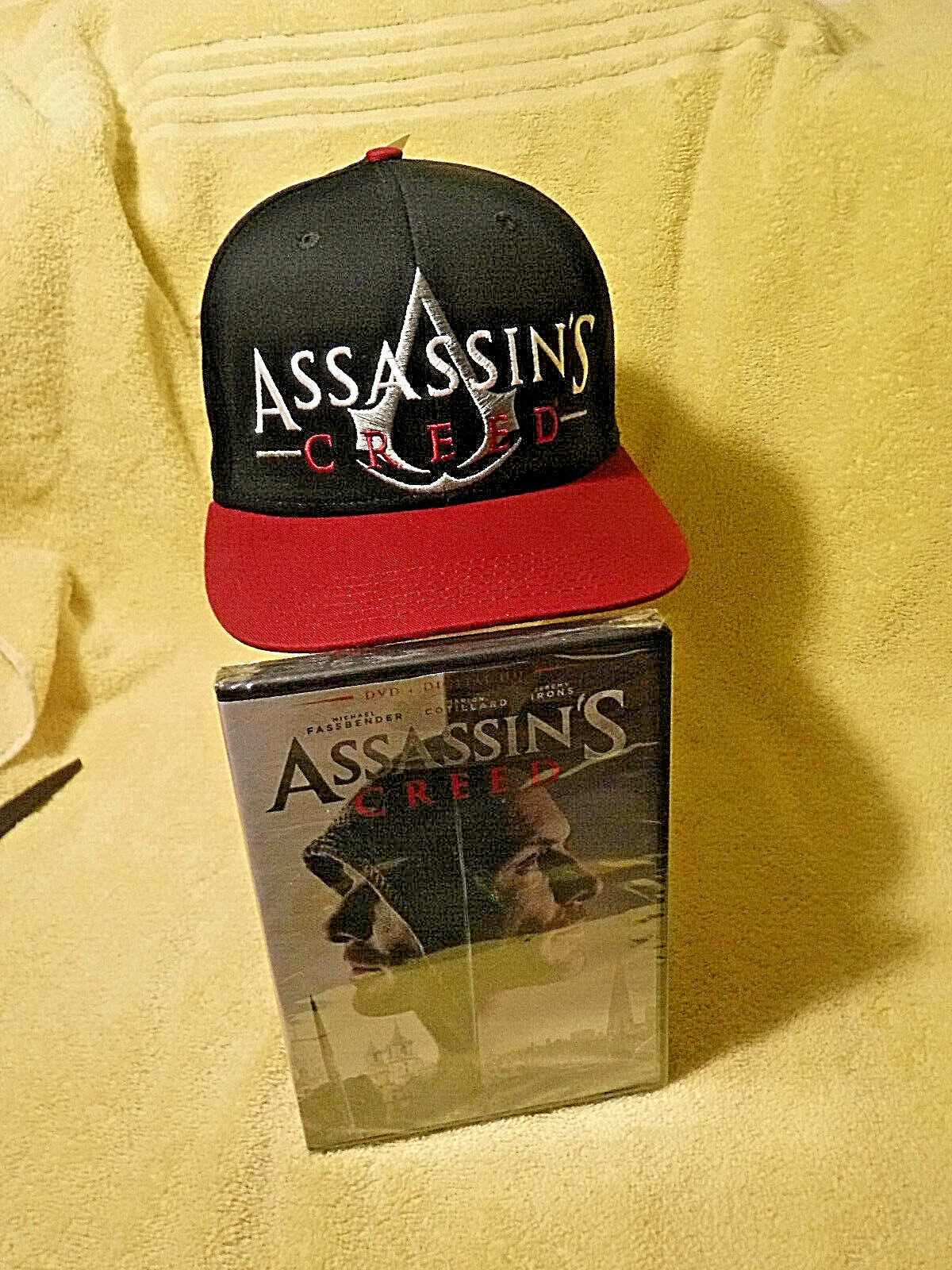 BRAND NEW W/tags! ASSASSINS CREED ORIGINS PS3 XBOX BASEBALL CAP & NEW DVD SET!!  Ubisoft