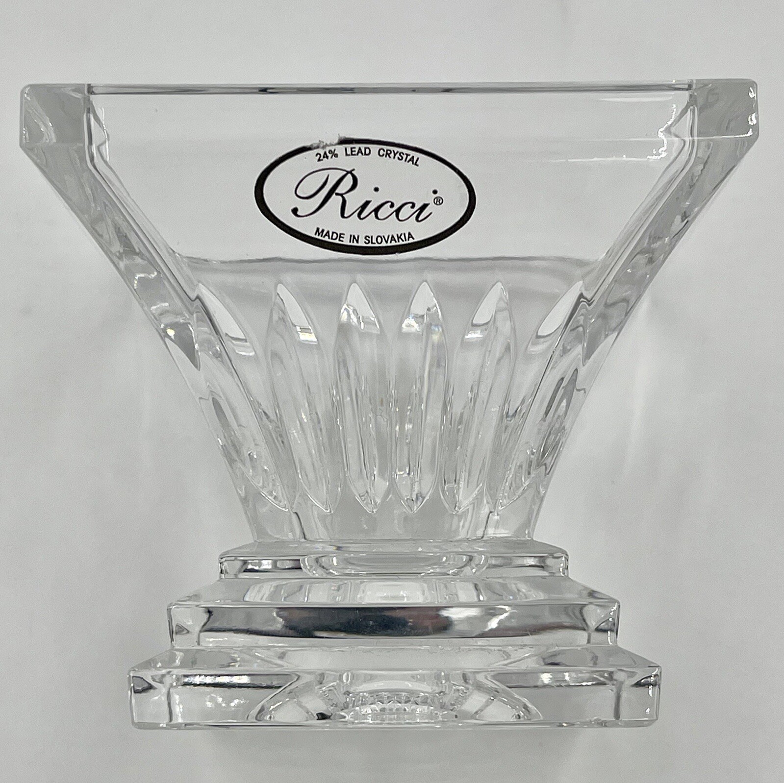 Ricci 24% Lead Small Crystal Bowl Fine Heirloom Slovakian Ricci