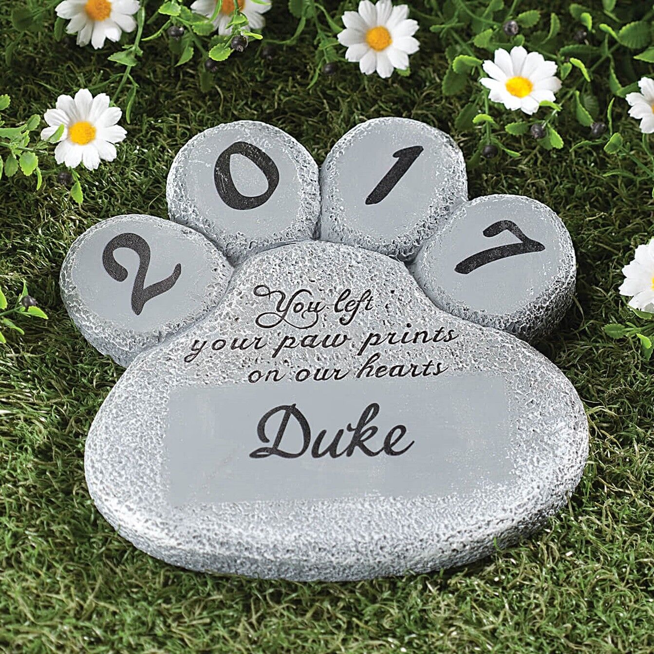 PERSONALIZED Paw Print Dog Cat Pet Memorial Grave Marker Garden Stepping Stone HDFL 355481 - фотография #10
